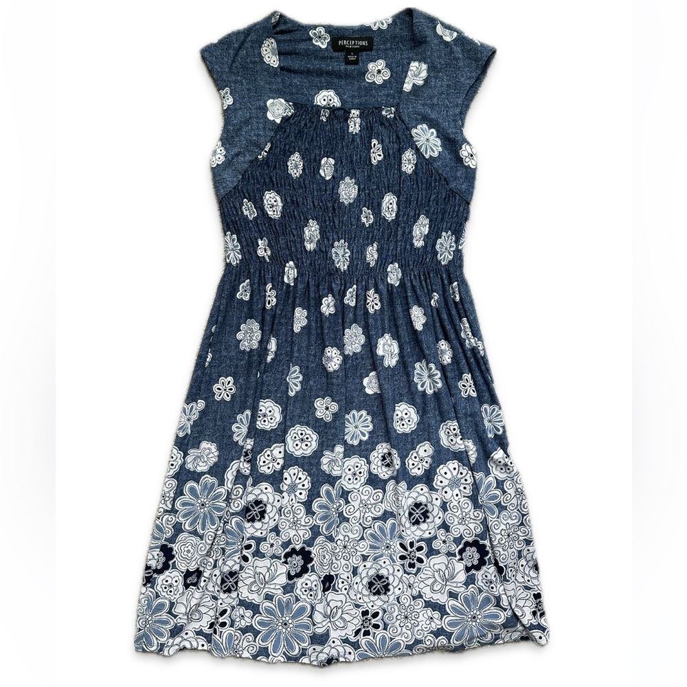 EUC Blue Floral Dress size S